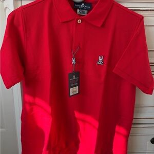 Psycho Bunny Kids Bright Red Polo Shirt